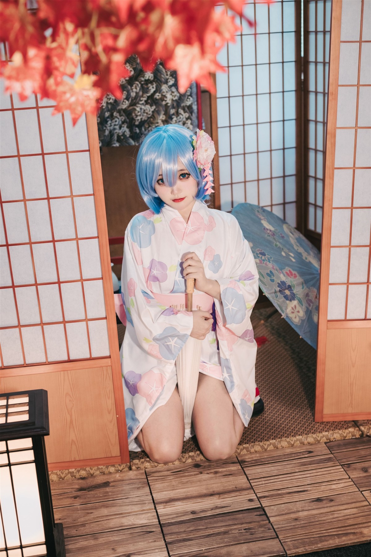 Cosplay 神沢永莉 蕾姆和风 8