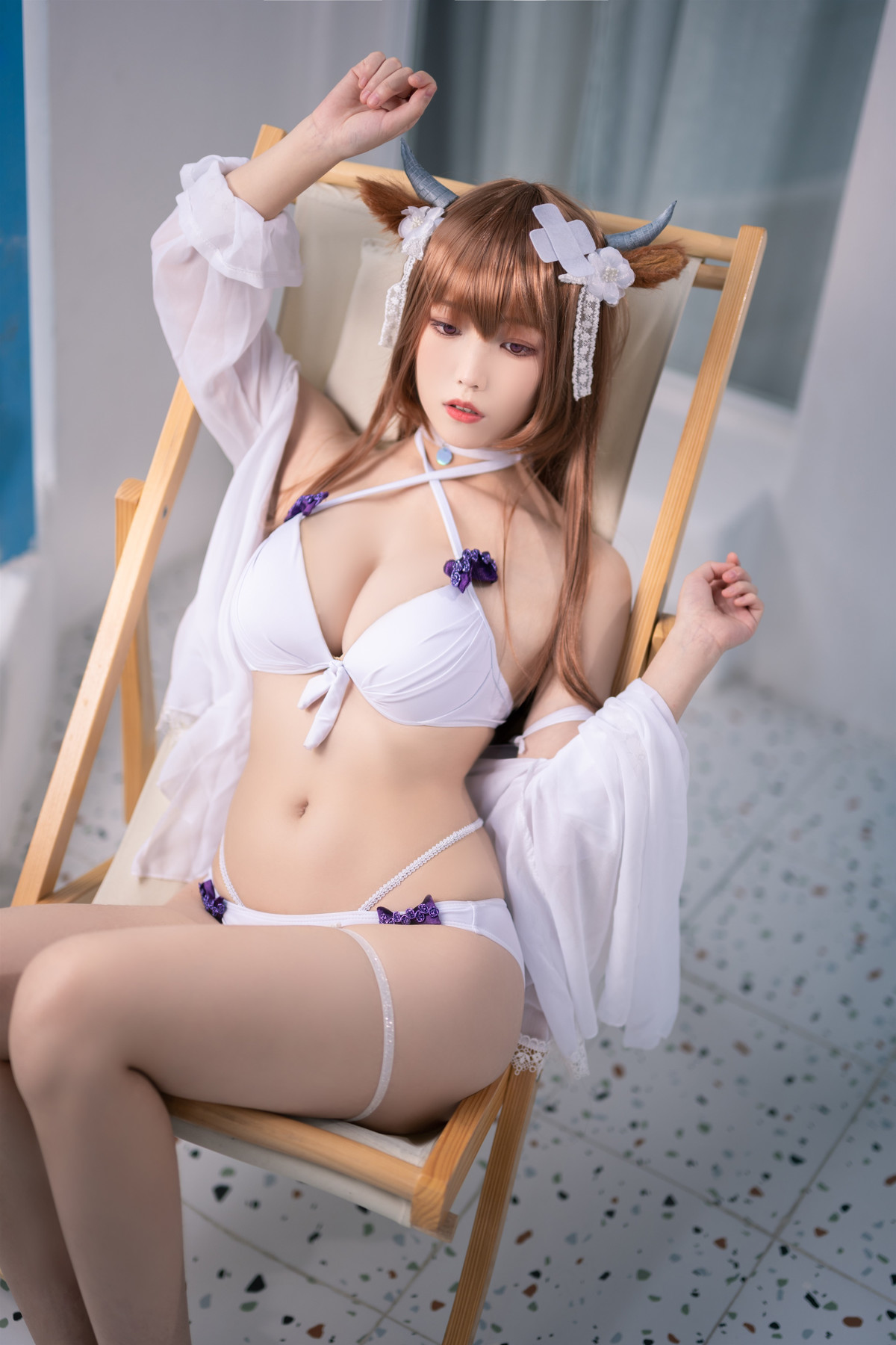 Cosplay 汪知子 樫野泳装 24