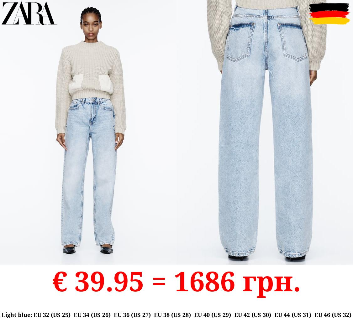 Z1975 STRAIGHT-FIT HIGH-WAIST LONG LENGTH JEANS