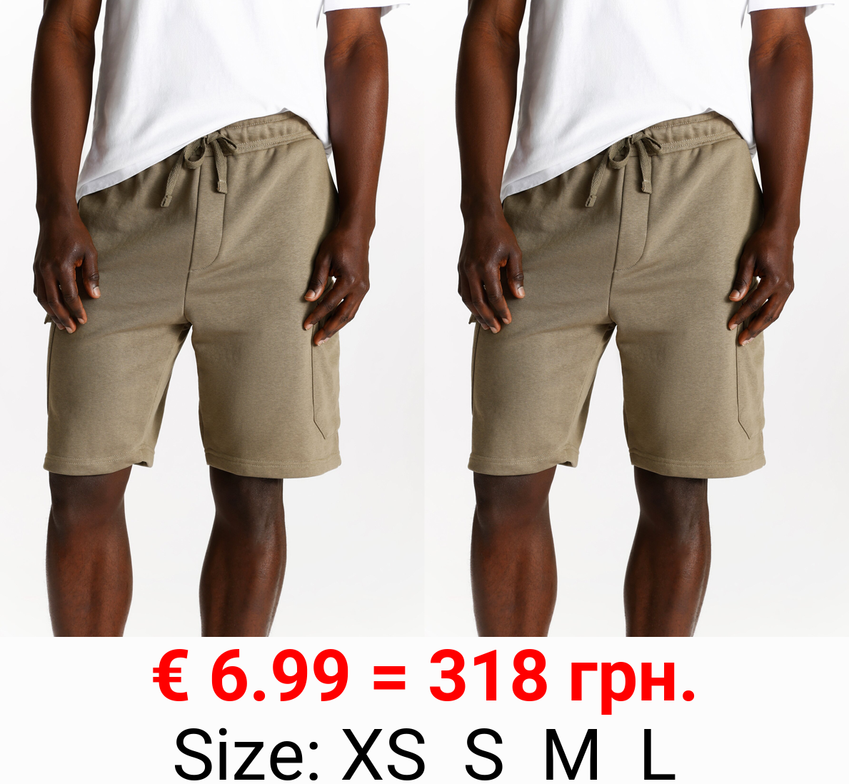 Cargo jogger Bermuda shorts