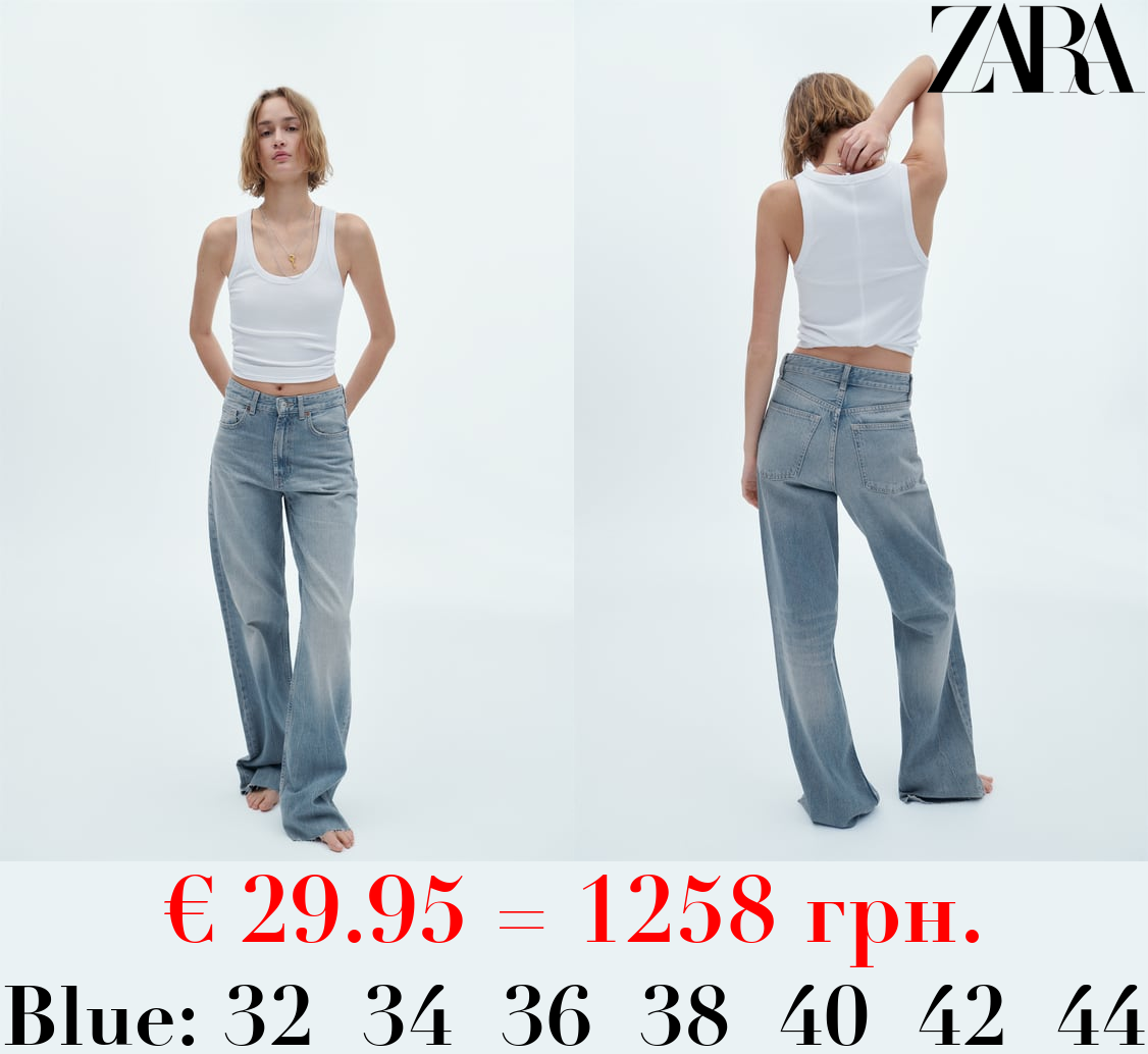 TRF HIGH-RISE WIDE-LEG JEANS