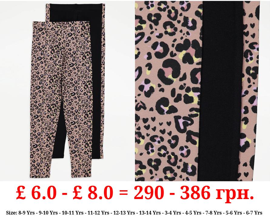 Animal Print Leggings 2 Pack