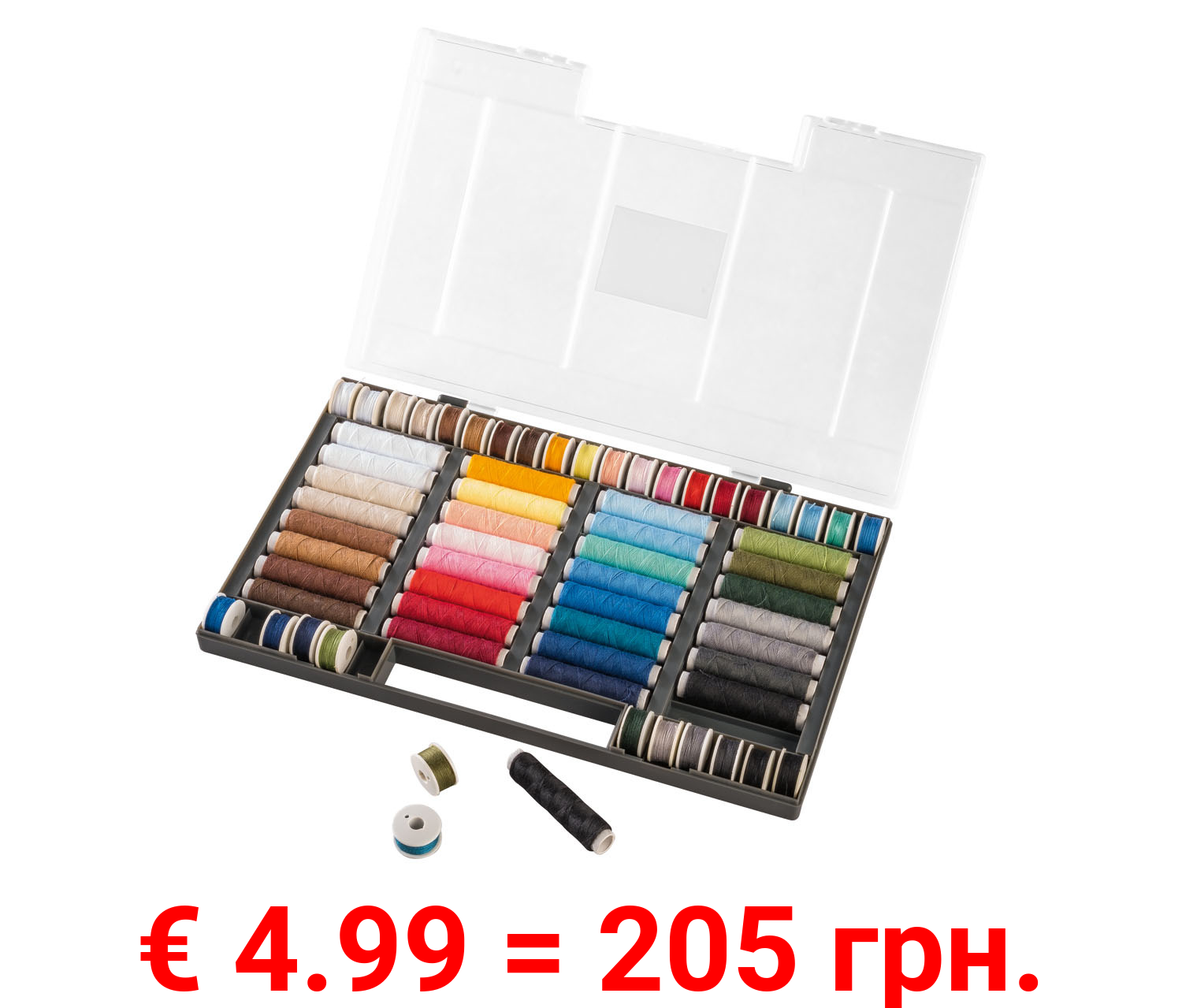 crelando® Nähgarn-Sortiment, 64-teilig