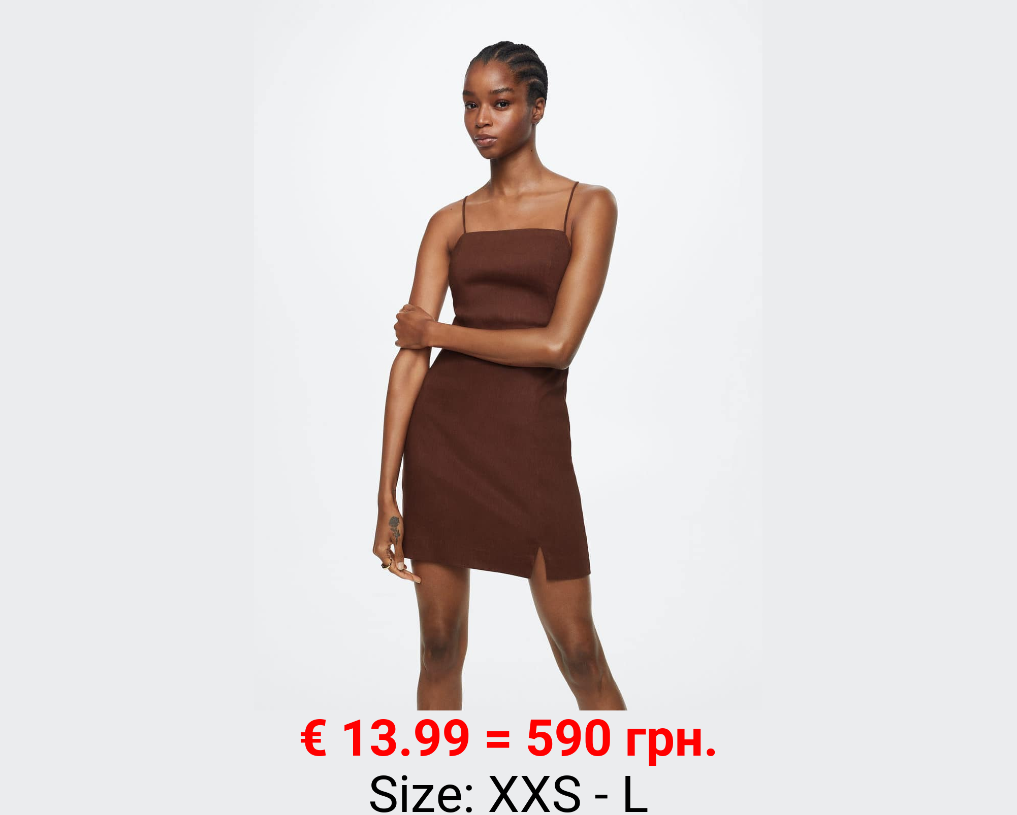 Vestido lino tirantes