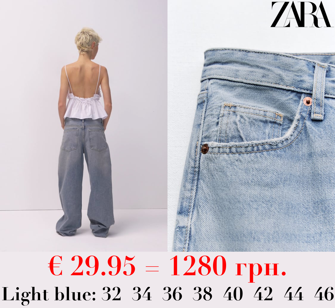 TRF WIDE-LEG MID-RISE FULL LENGTH JEANS