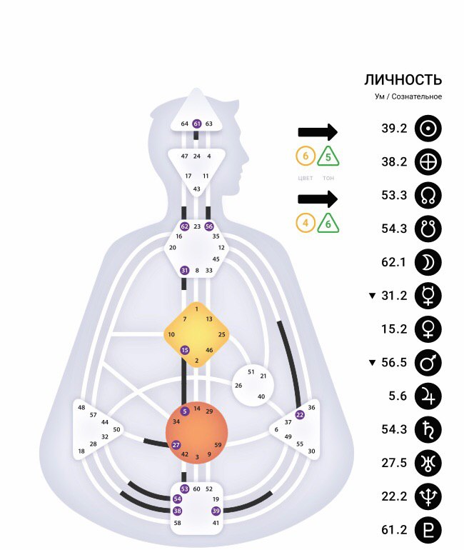 Карта бодиграф рассчитать онлайн