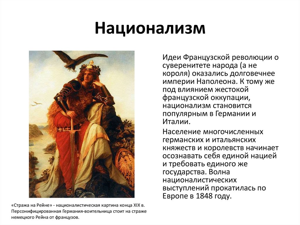 Национализм и национальные государства. Основные идеи национализма. Национальные государства Европы 18 век. Идея Верховной власти народа. Национализм основные идеи 19 века.