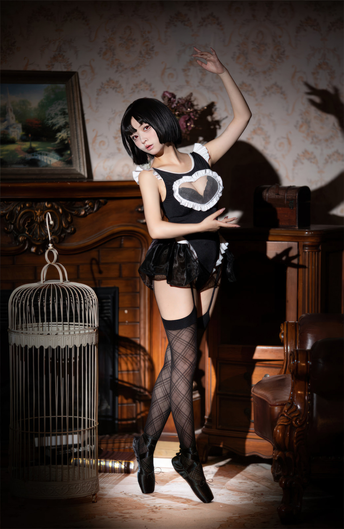 Cosplay 花铃 马戏团芭蕾 吊带袜高叉 43