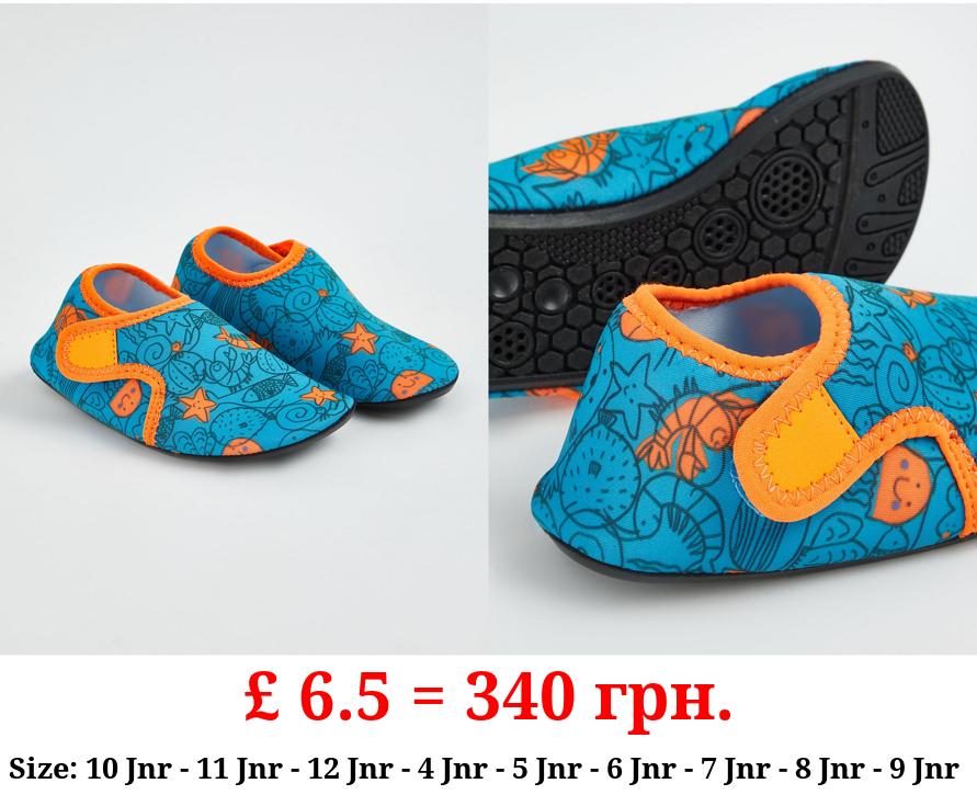 Turquoise Sea Creature Aqua Shoe