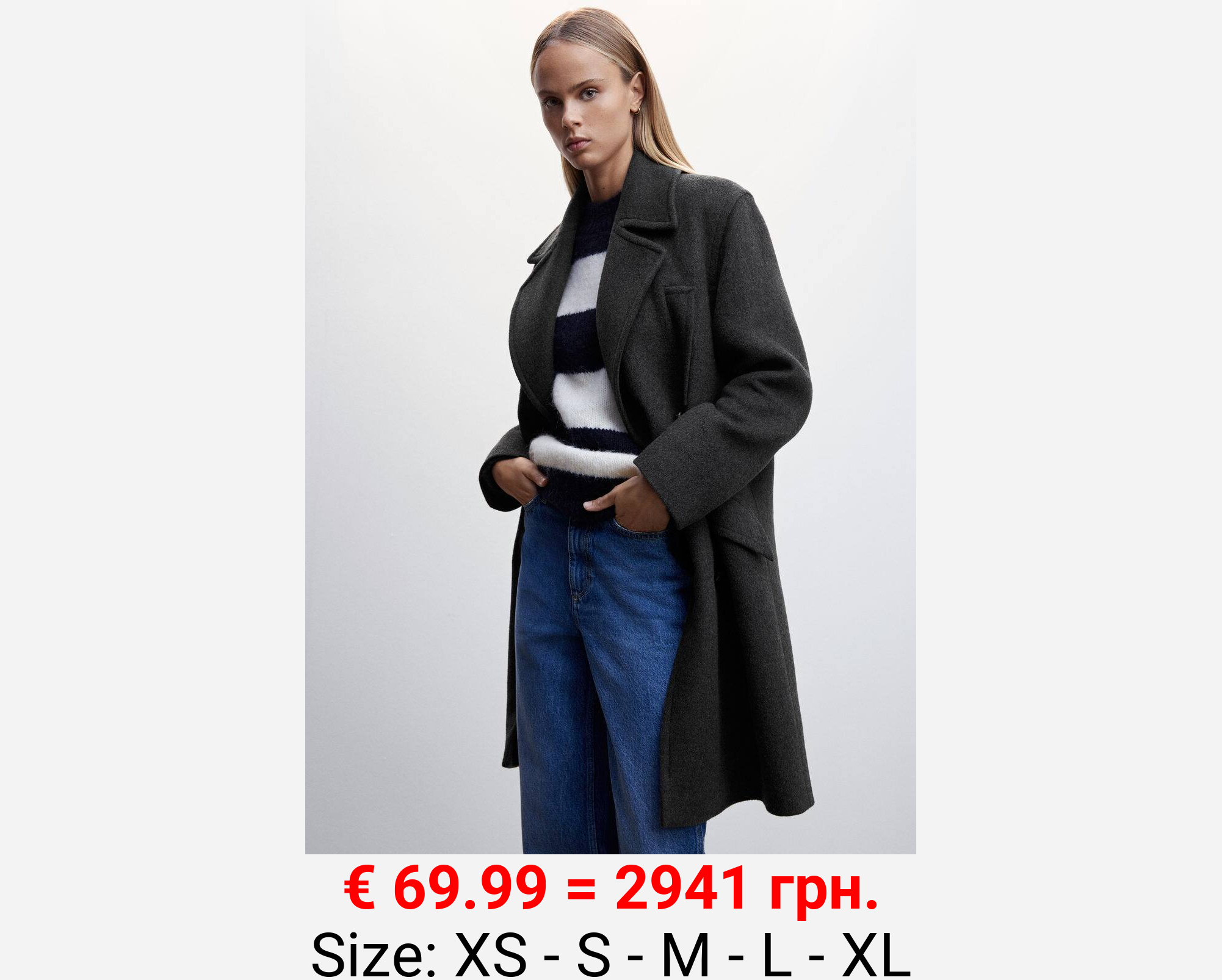 Abrigo doble botonadura