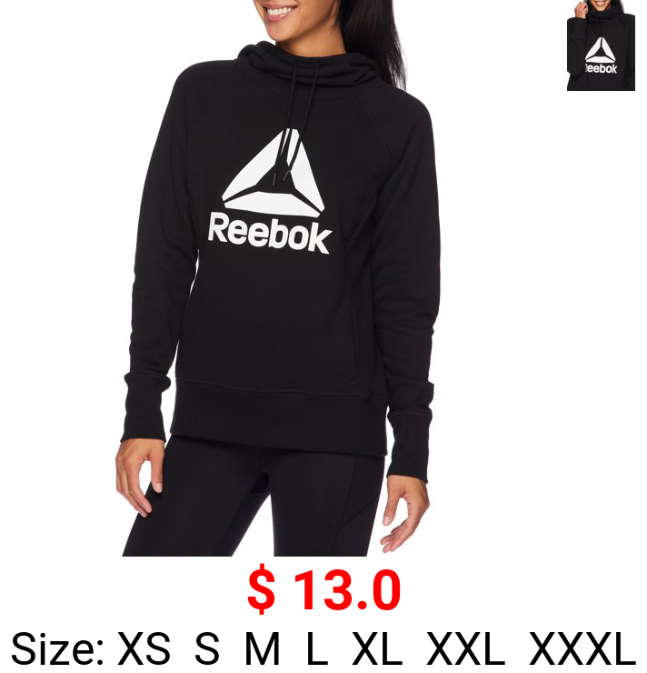 Reebok Girls Lightweight Jersey Hoodie and Jogger Set, 2 Piece, Sizes 4-18, Girl's, Size: 10/12, Black