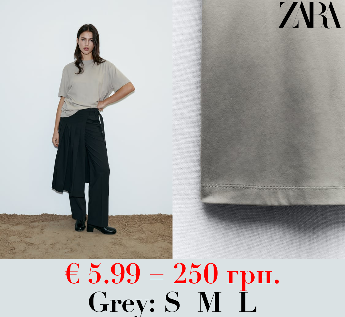 COTTON CLEAN EFFECT T-SHIRT