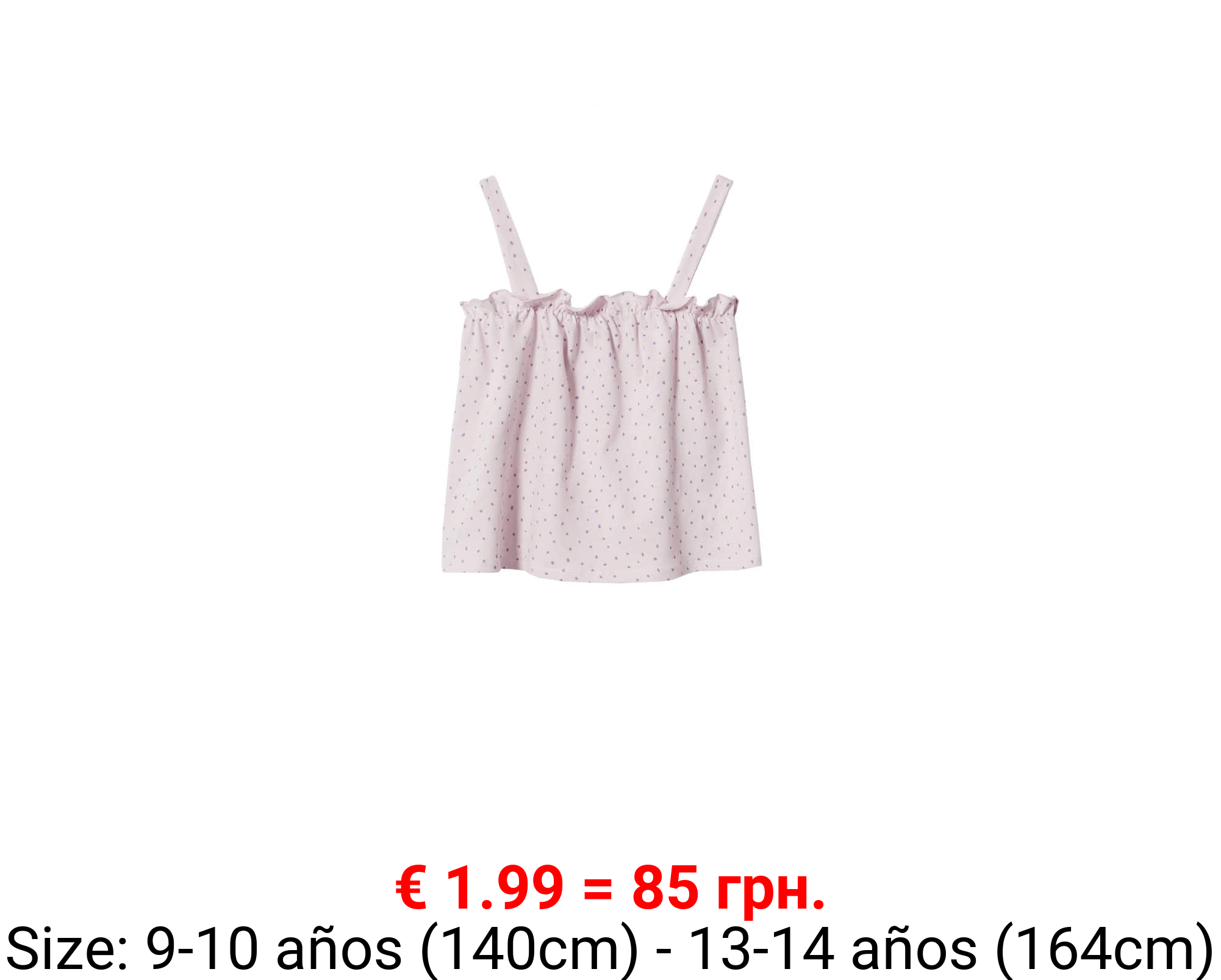 Top algodón volante