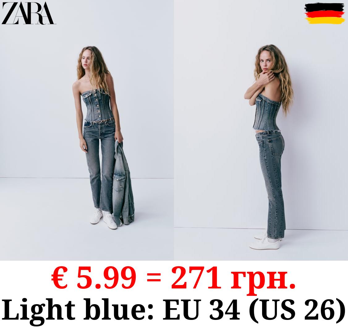 TRF STRAIGHT-LEG MID-RISE JEANS