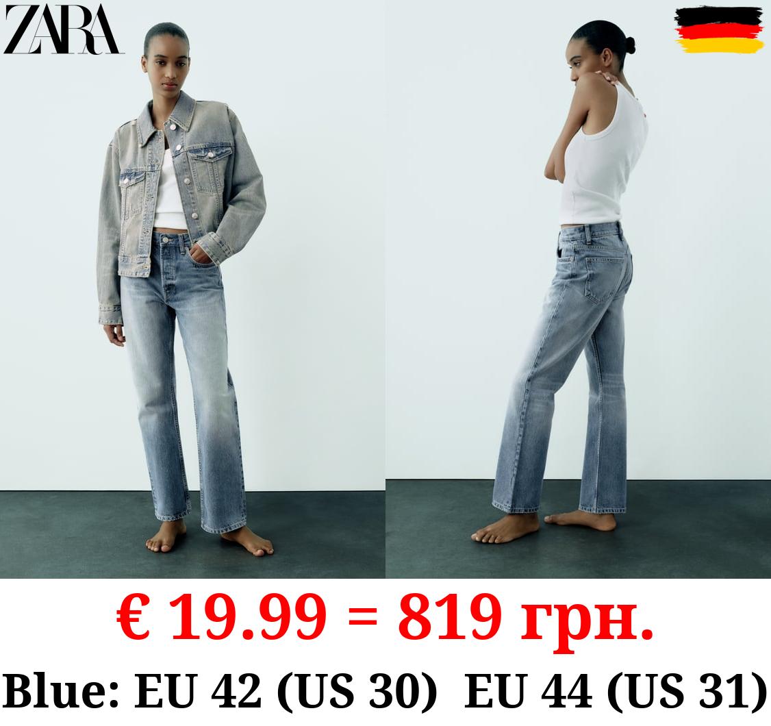 TRF STRAIGHT-LEG MID-RISE JEANS