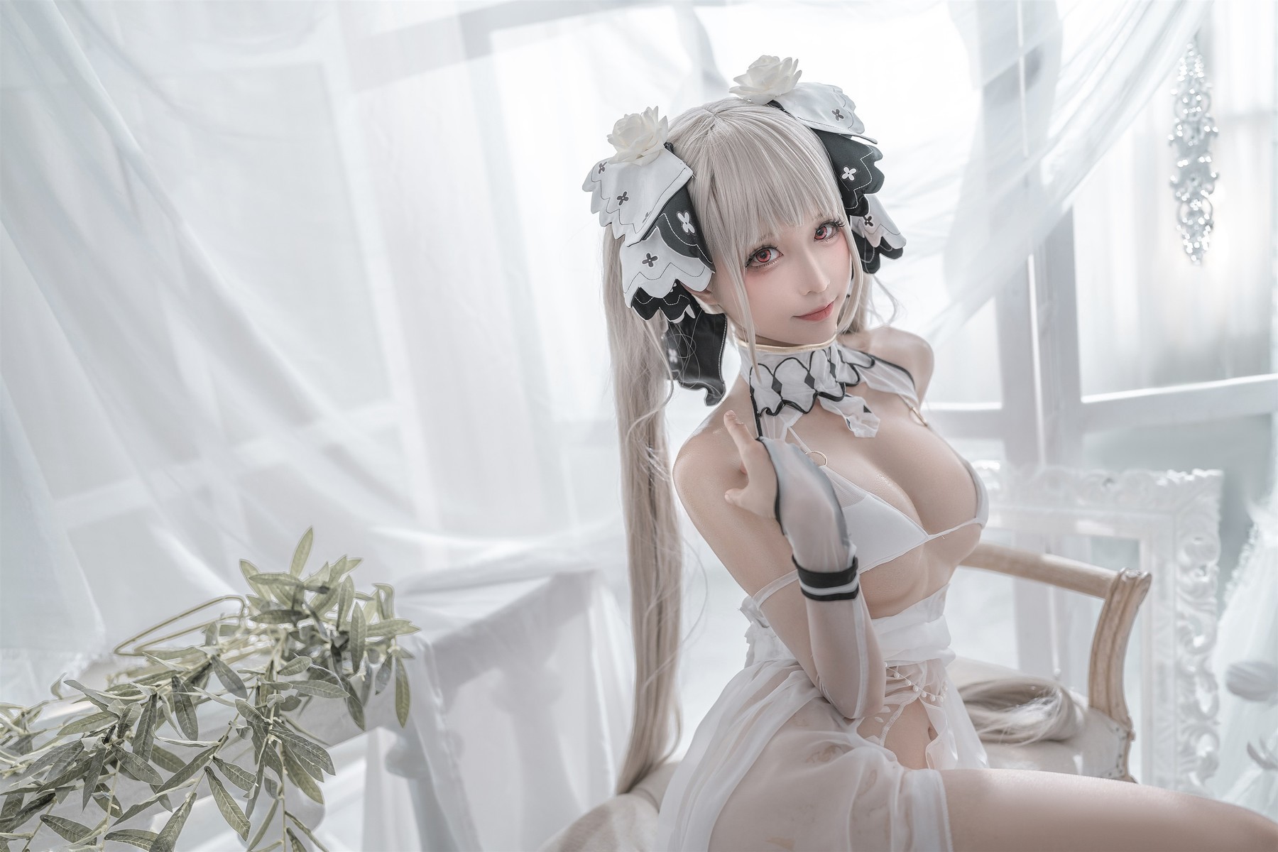蠢沫沫 Cosplay 可畏婚纱 14