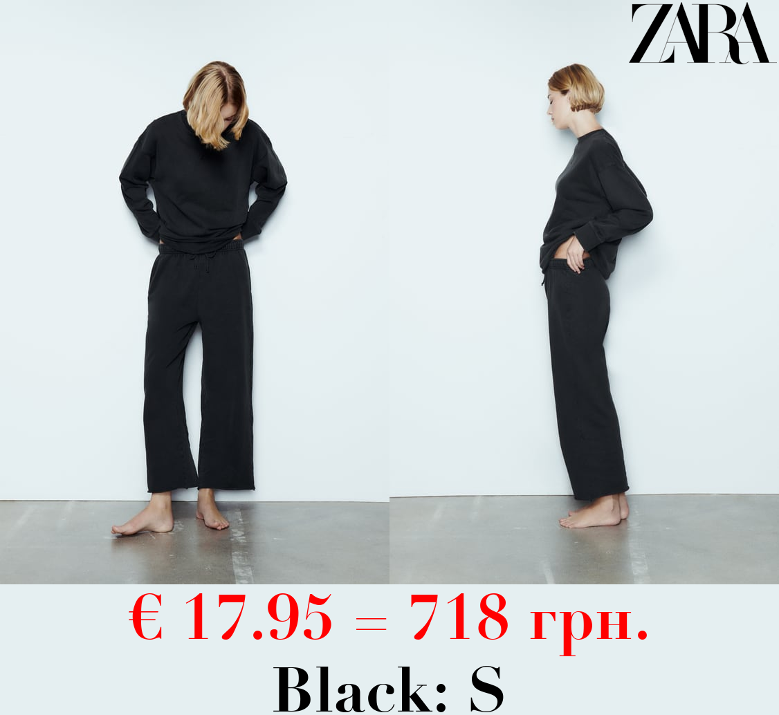 FADED-EFFECT PLUSH SWEATSHIRT