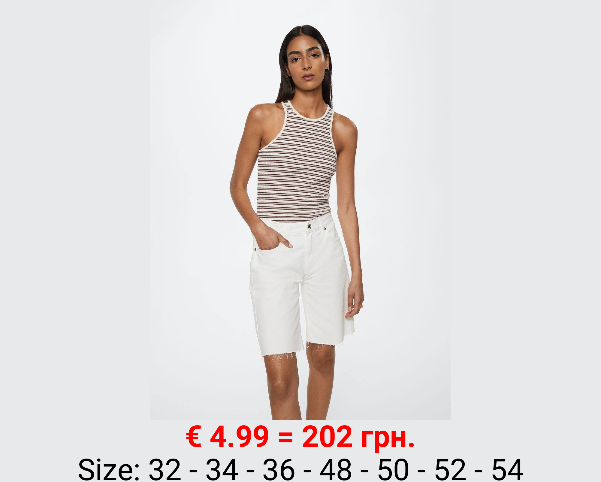 Bermudas vaqueras bajo deshilachado