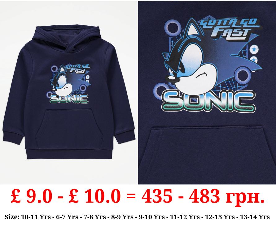 Sonic The Hedgehog Navy Hoodie