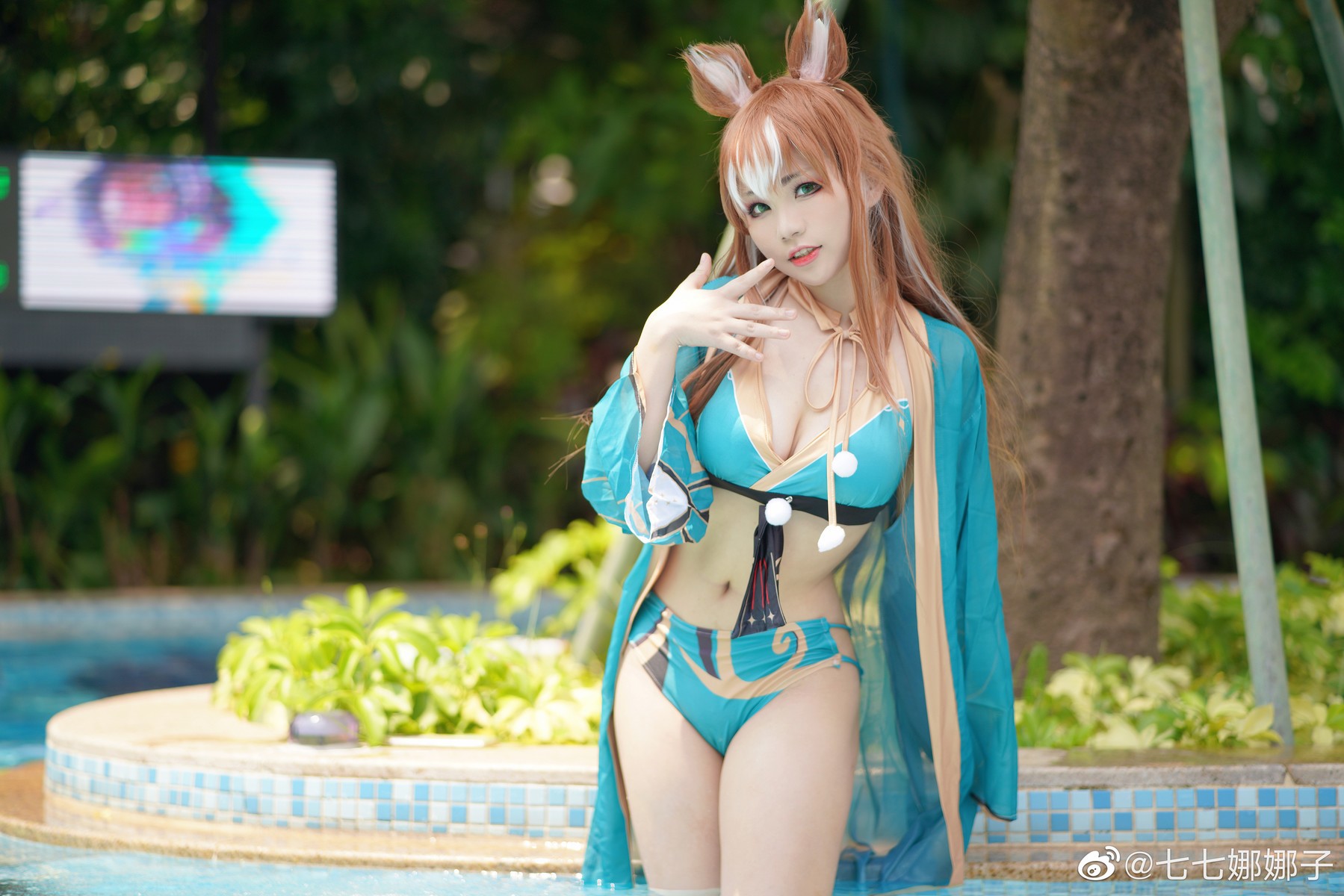 七七娜娜子 Cosplay 希娜吧 ​​​Swimsuit Ver 8