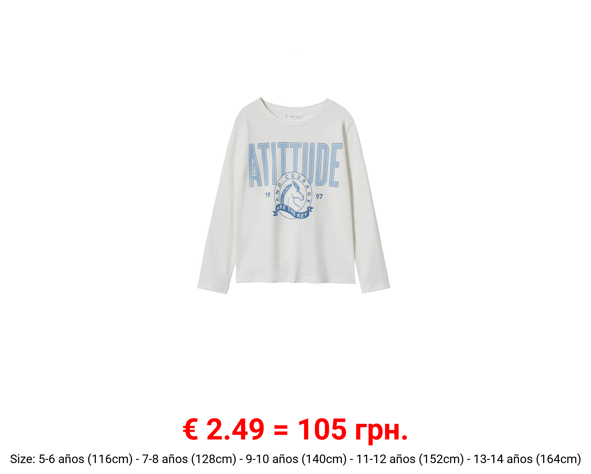 Camiseta manga larga mensaje