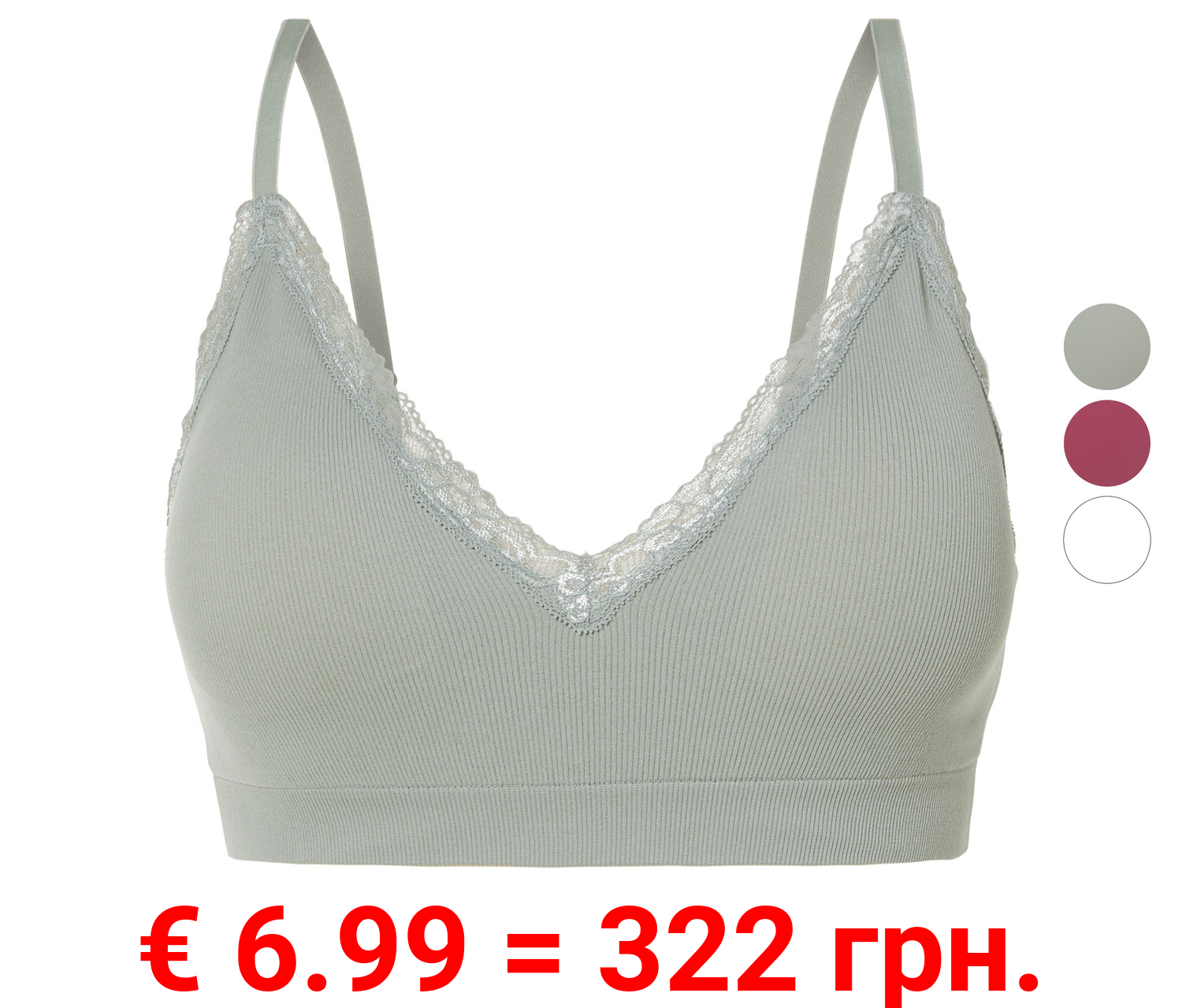 esmara® Damen Bustier in modischer Ripp-Qualität