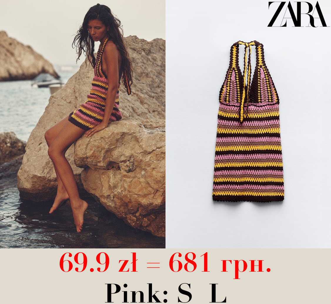 CROCHET HALTER DRESS