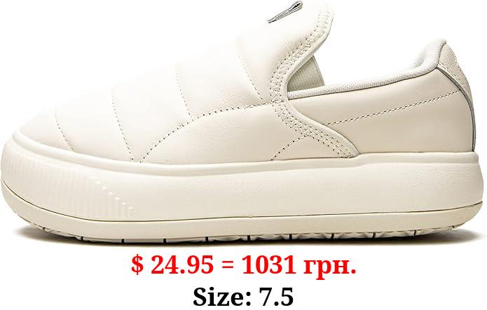 Puma Womens Suede Mayu Leather Slip On Sneakers Shoes Casual - Off White