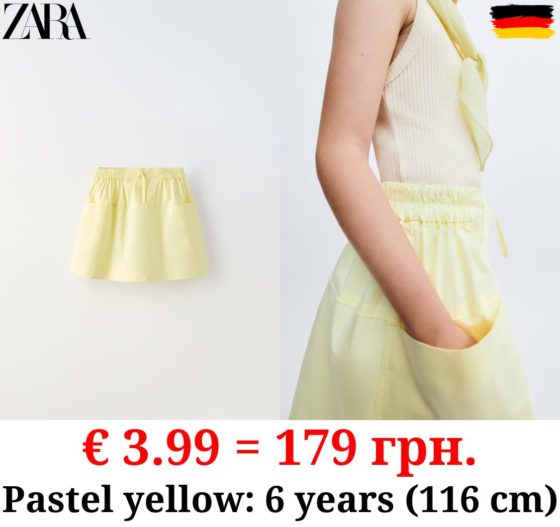 TRUE NEUTRALS POPLIN MIDI SKIRT