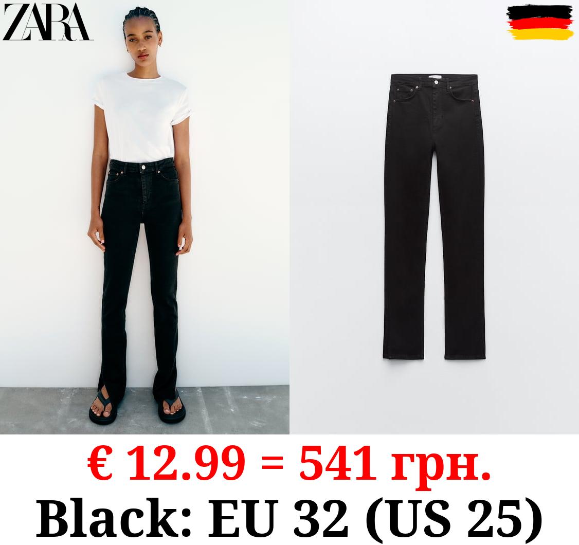 TRF HIGH-WAIST SPLIT HEM FULL LENGTH JEANS