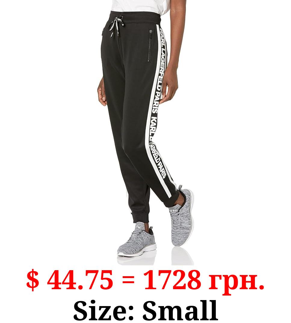 Karl Lagerfeld Paris Women's Block Letter Logo Jogger