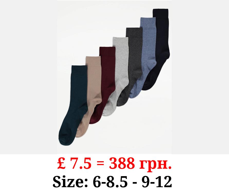 Feel Fresh Cotton Rich Ankle Socks 7 Pack