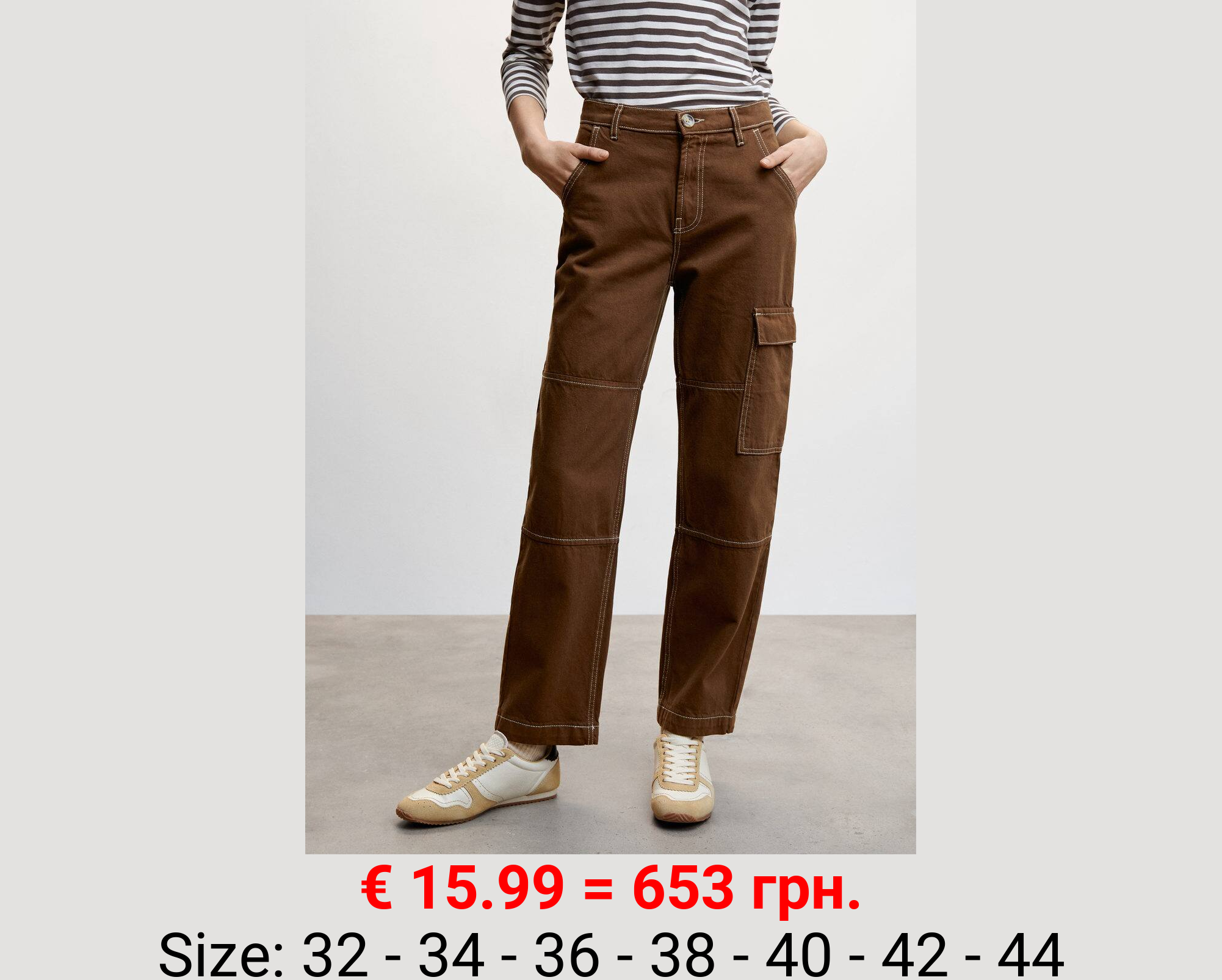 Jeans cargo bolsillos