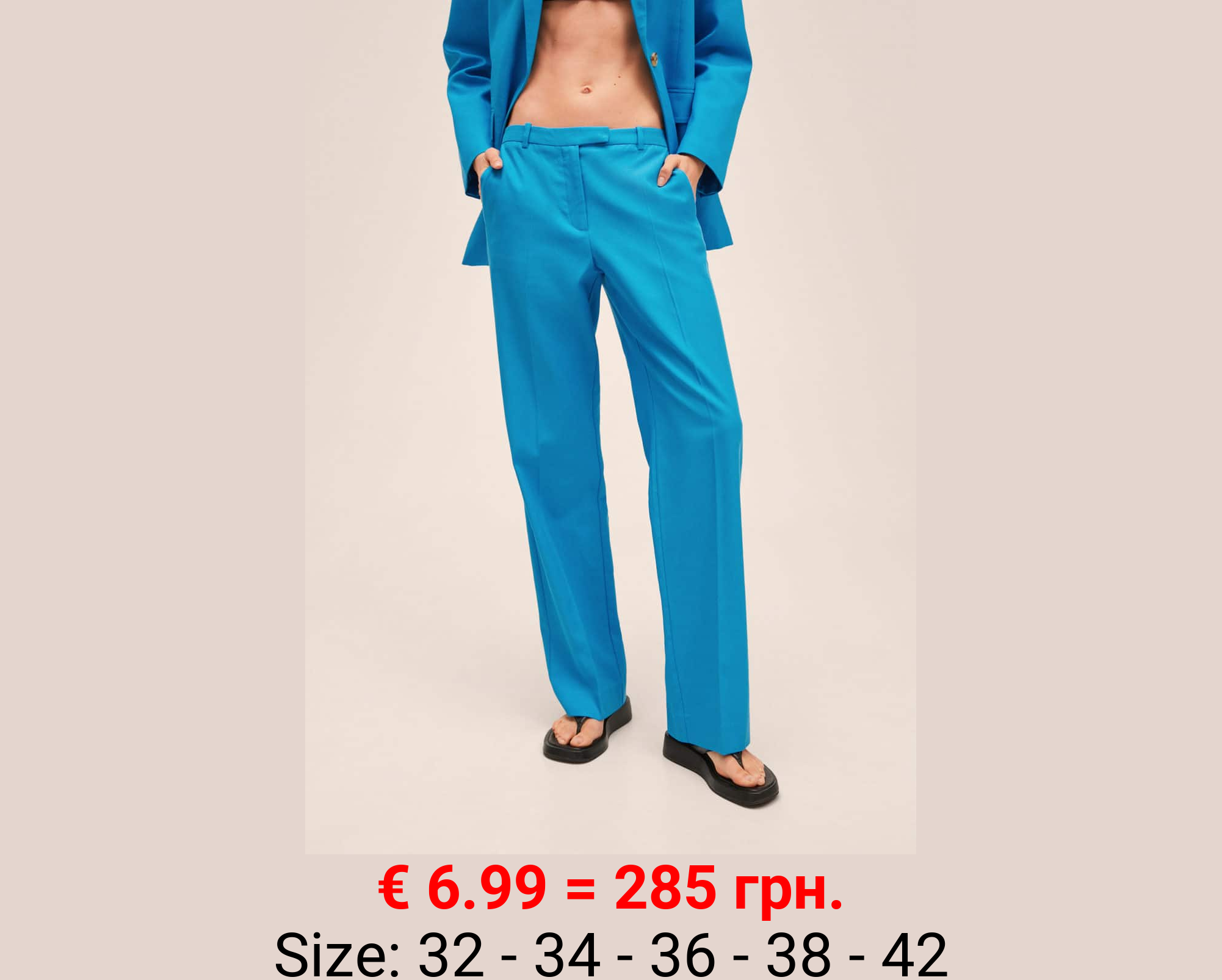 Pantalón recto traje