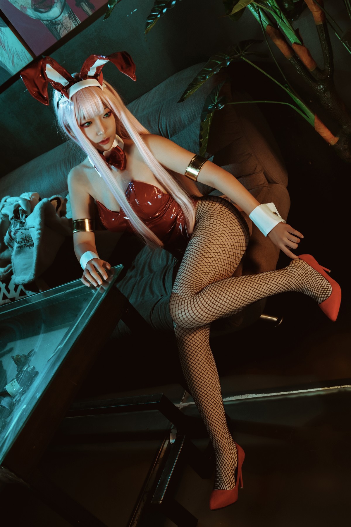 机智的哔啵 Cosplay Zero Two Bunnygirl 19