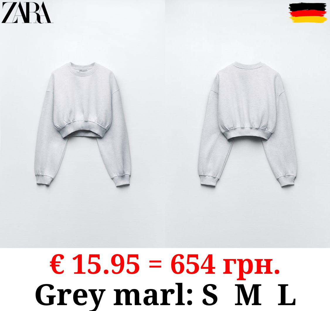 BASIC CROPPED SWEATSHIRT