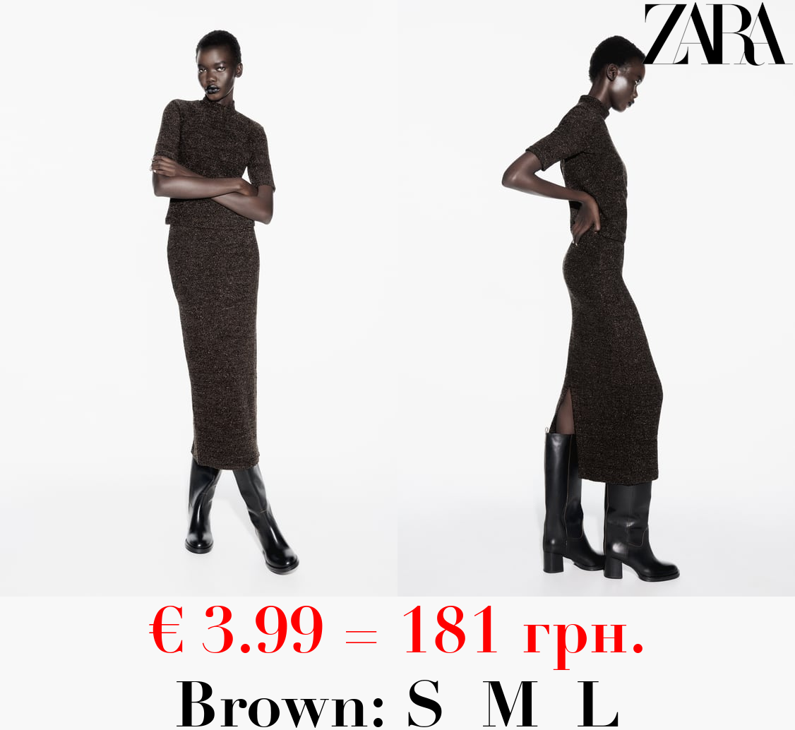 SHINY BOUCLÉ JACQUARD TOP