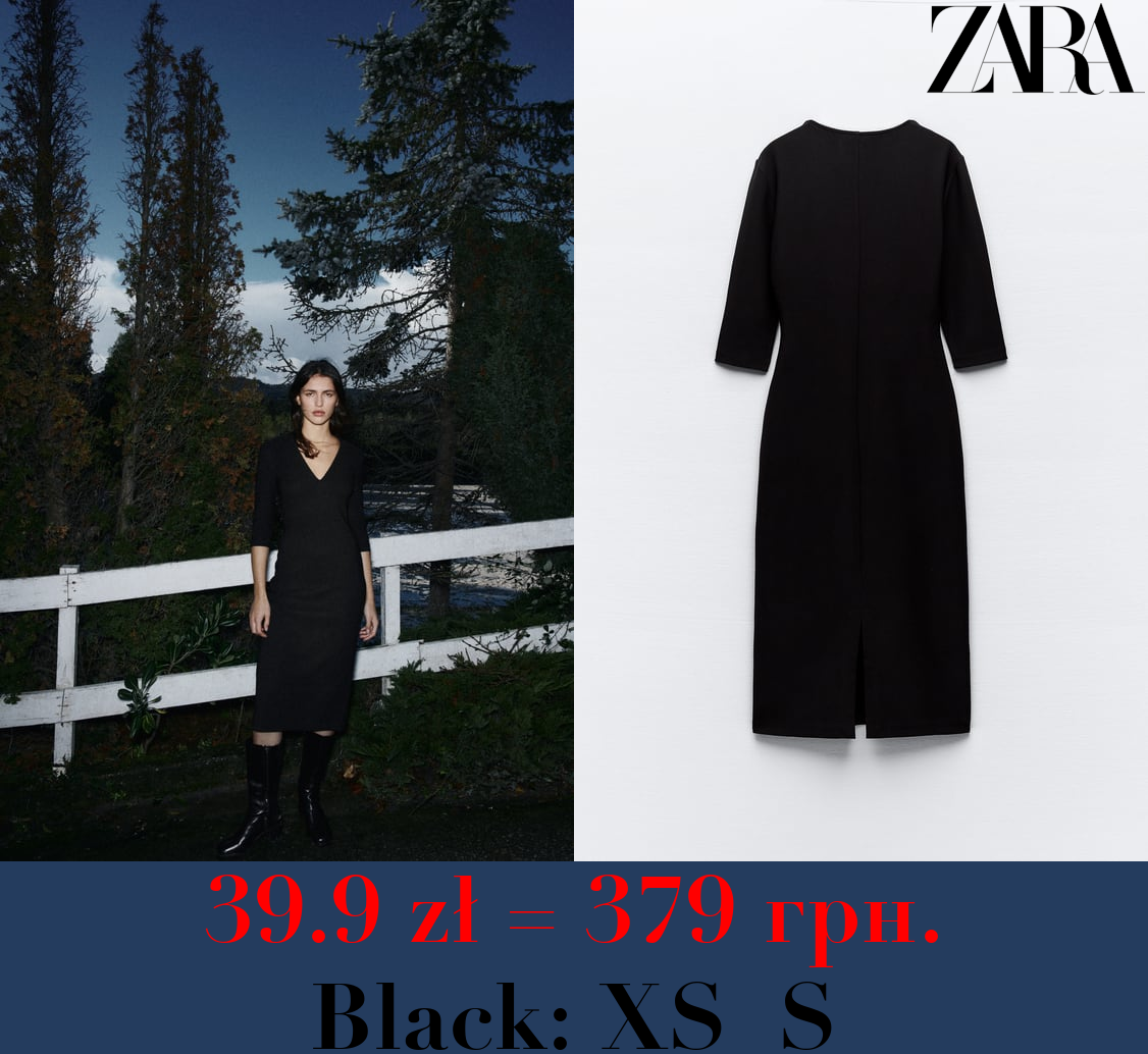 CREPE MIDI DRESS