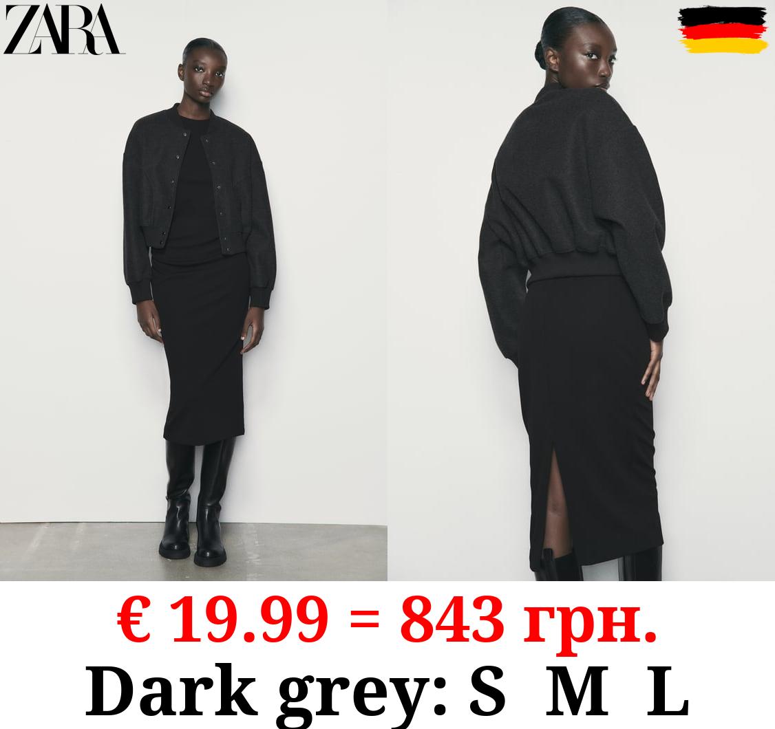 SOFT CROPPED BOMBER JACKET