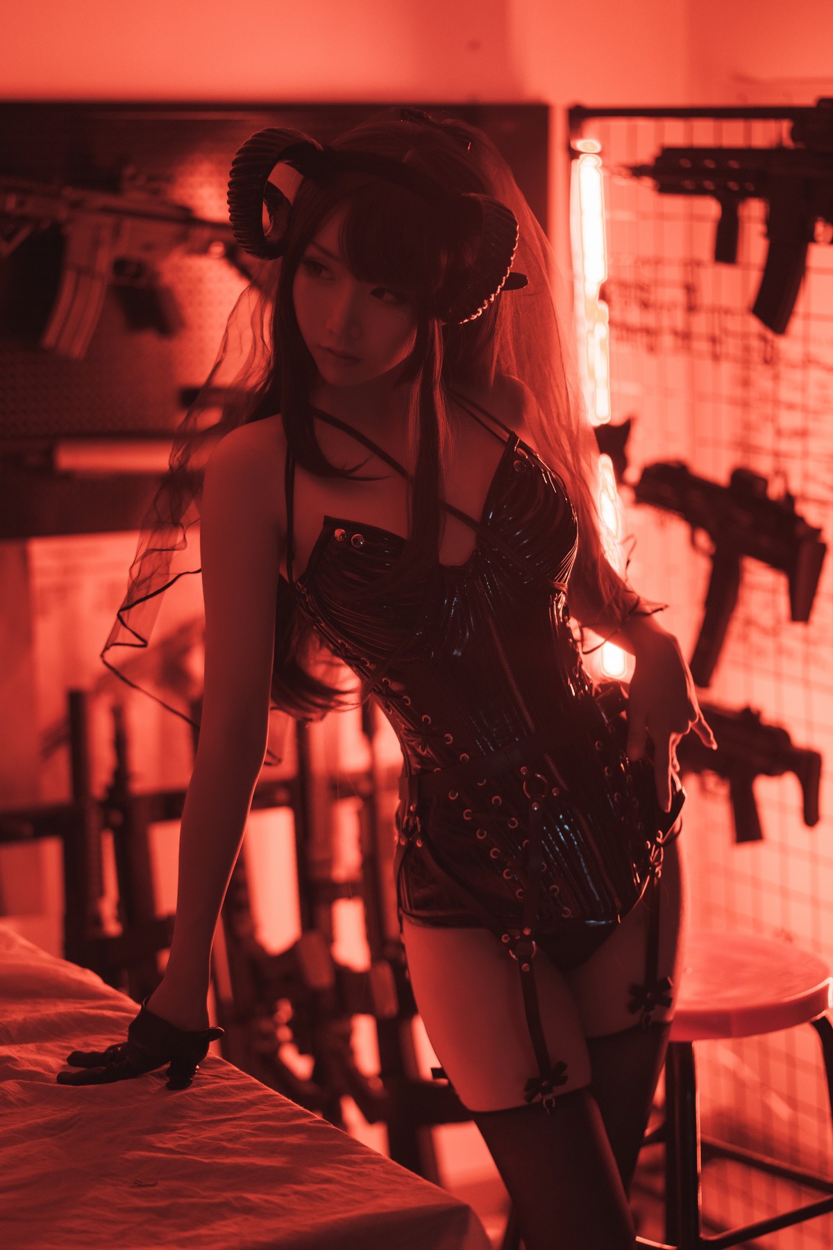 Cosplay 面饼仙儿 束腰魅魔 13
