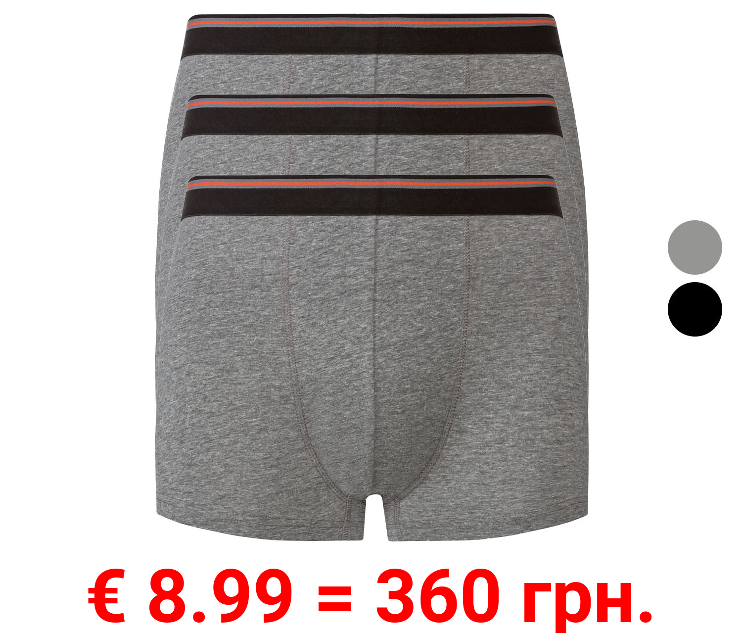 LIVERGY® Herren Boxer, 3 Stück, mit Baumwolle