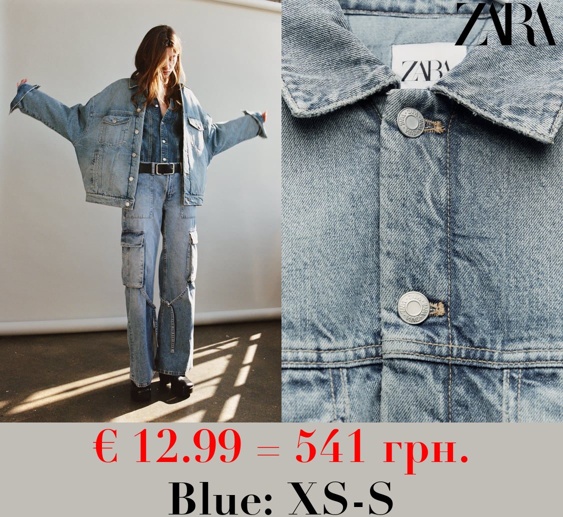 TRF PADDED DENIM JACKET