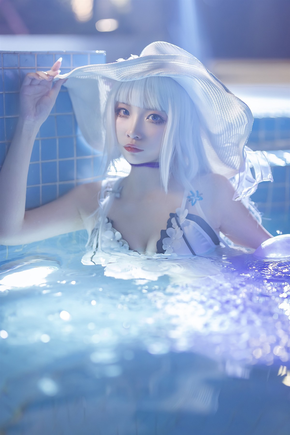 Cosplay 二佐Nisa 碧蓝光辉泳装 6