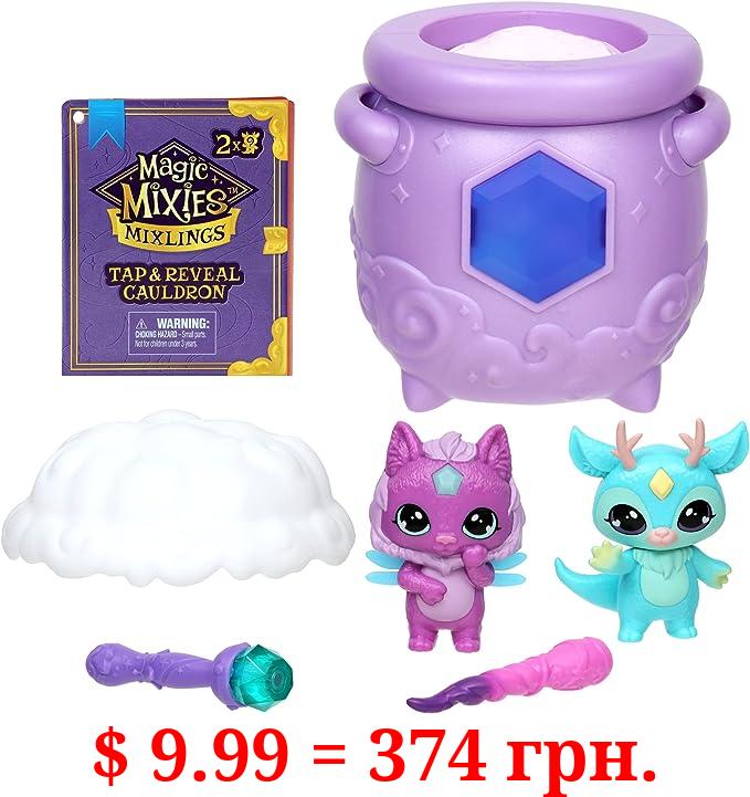 Magic Mixies Mixlings Tap & Reveal Cauldron 2 Pack, Magic Wand Magic Power and Surprise Reveal on Cauldron, for Kids Aged 5 and Up (Styles May Vary), Multicolor