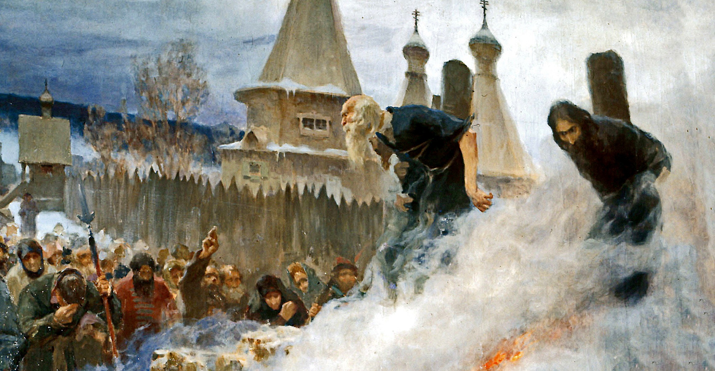 Раскол церкви век. Сожжение протопопа Аввакума, Мясоедов, 1897. Сожжение протопопа Аввакума картина. Мясоедов сожжение Аввакума. Сожжение протопопа Аввакума картина Мясоедов.