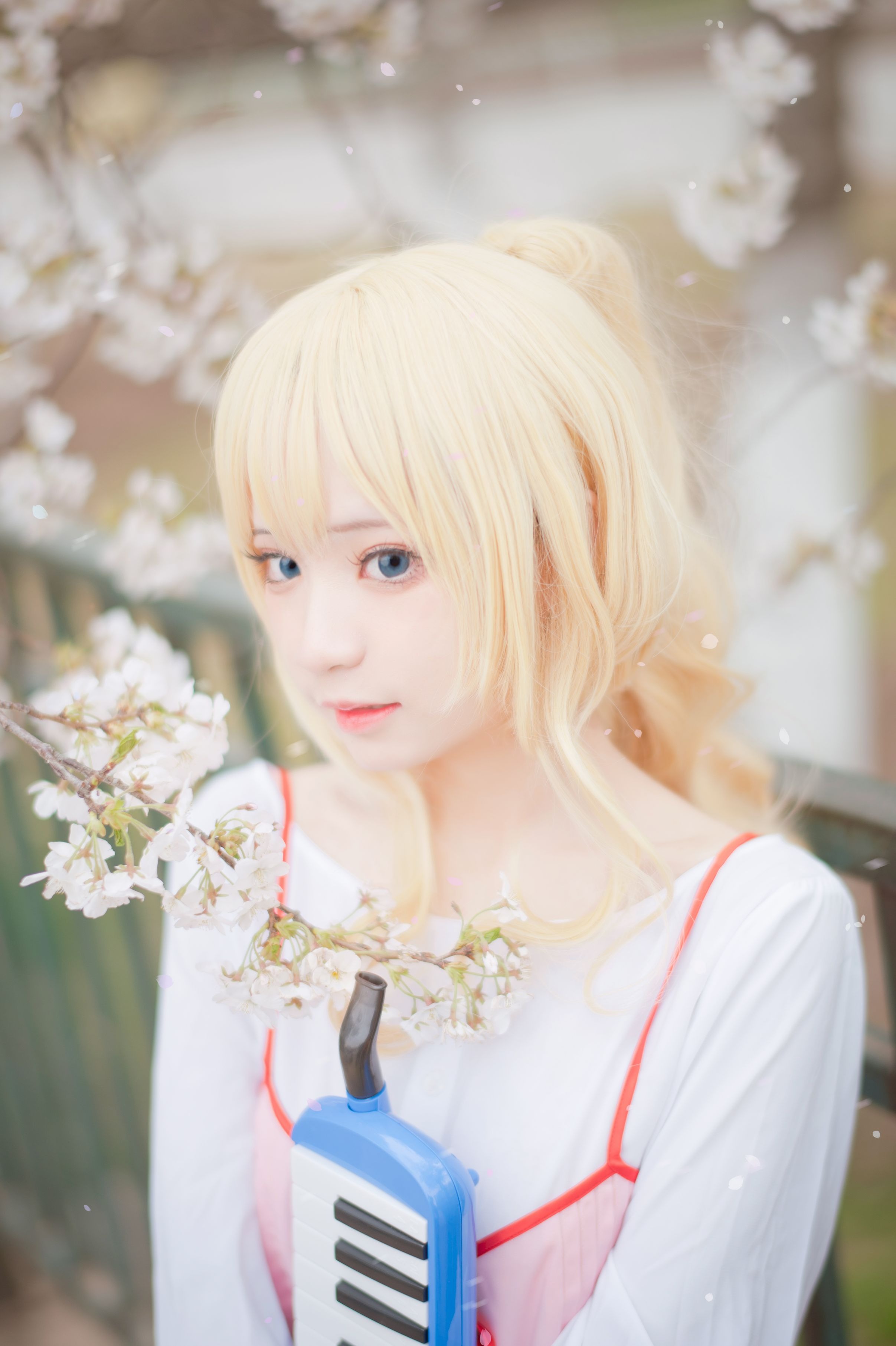 花柒Hana 宫园熏粉裙 [9P-87MB] 8