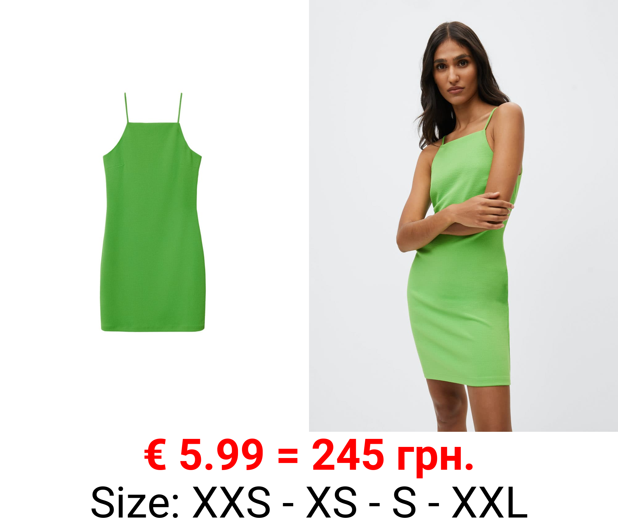 vestido entallado canalé