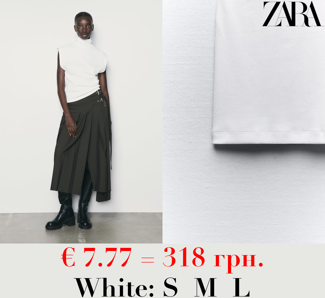 RIBBED COTTON T-SHIRT