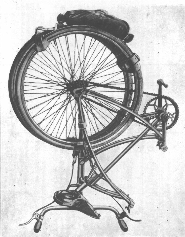 Первый легкий. Первый складной велосипед 1878. Велосипед 1878 года. BSA Folding Bicycle. Первый велосипед с цепным приводом\.