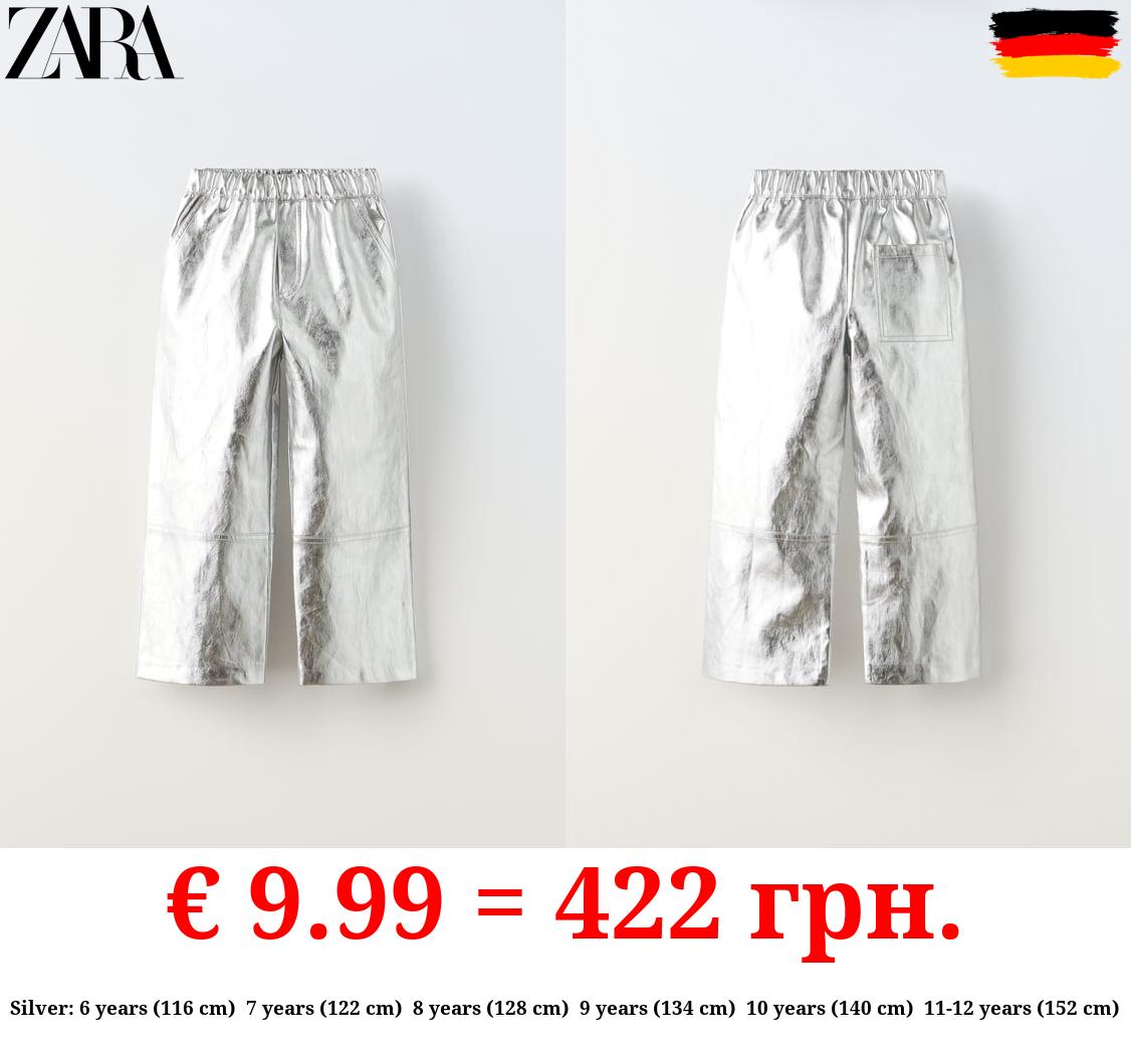 SILVER FOIL TROUSERS